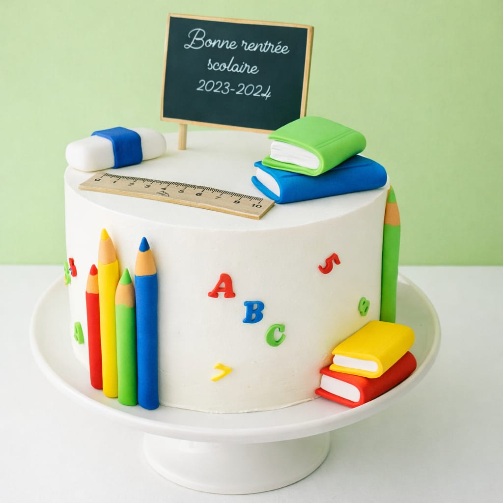 Back-to-School Celebration Fortnite Cake