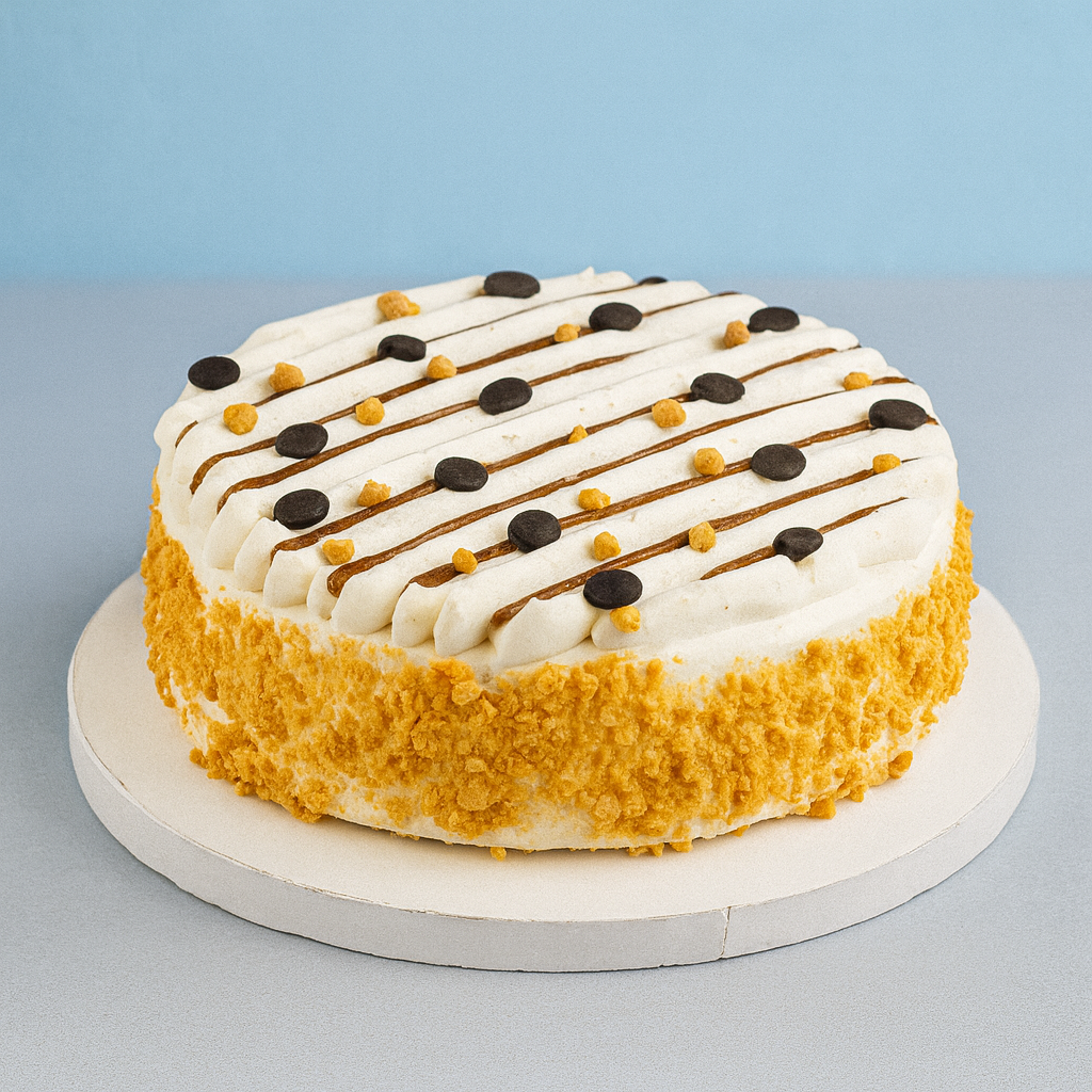 Choco-Crunch Vanilla Delight Cake