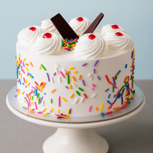 Classic Vanilla Birthday Cake