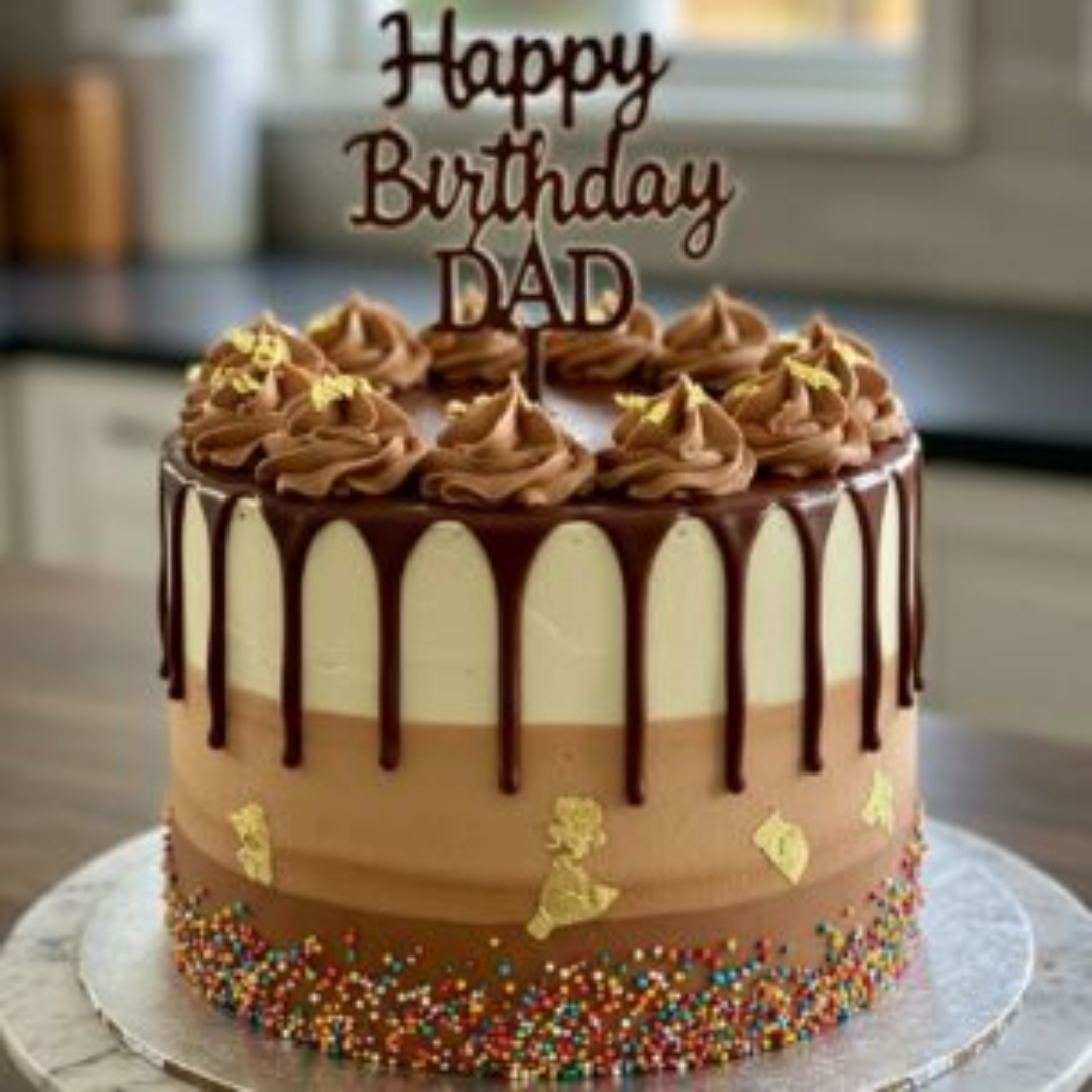 Choco Drip Dad’s Birthday Cake