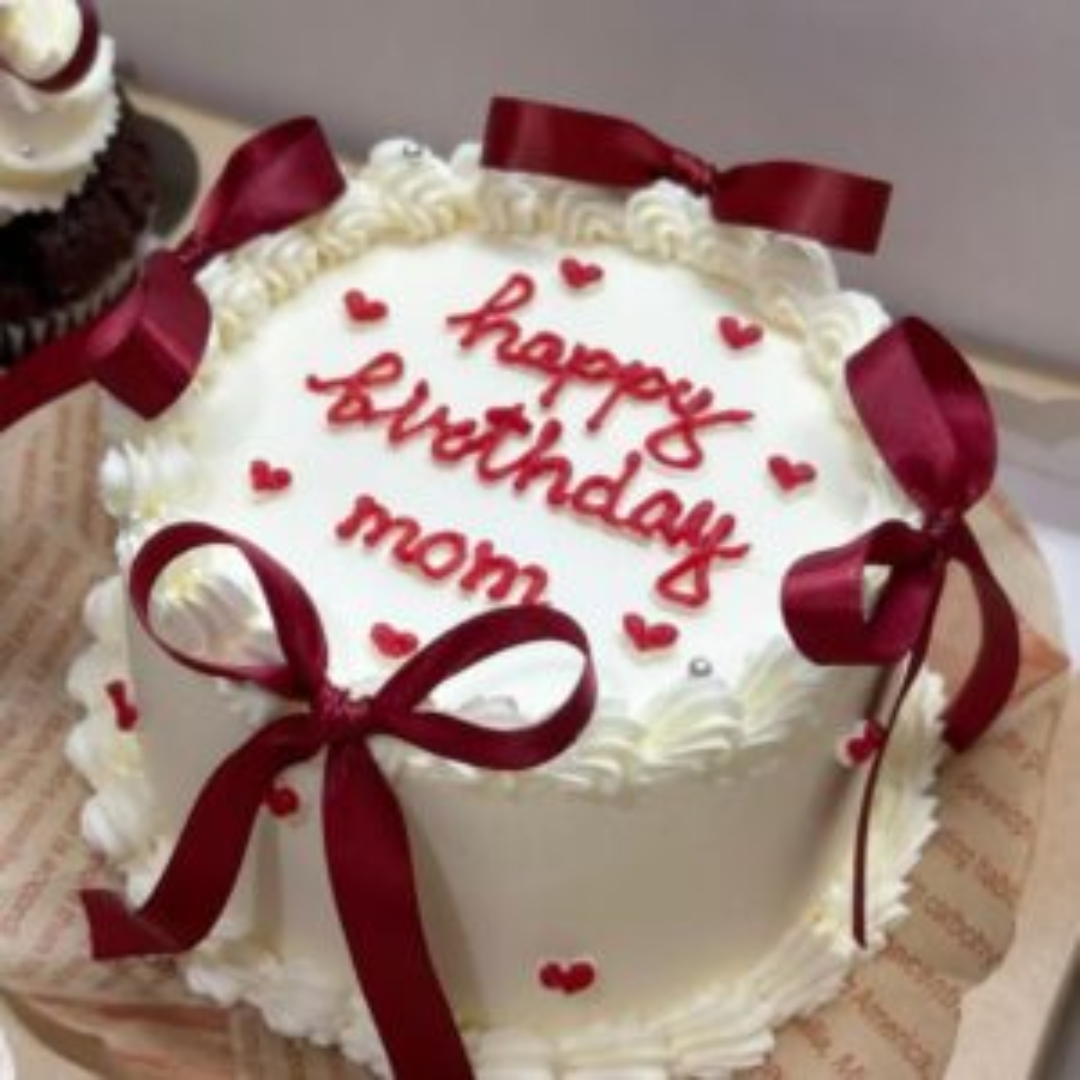 Red Ribbon Butterscotch Mom’s Birthday Cake