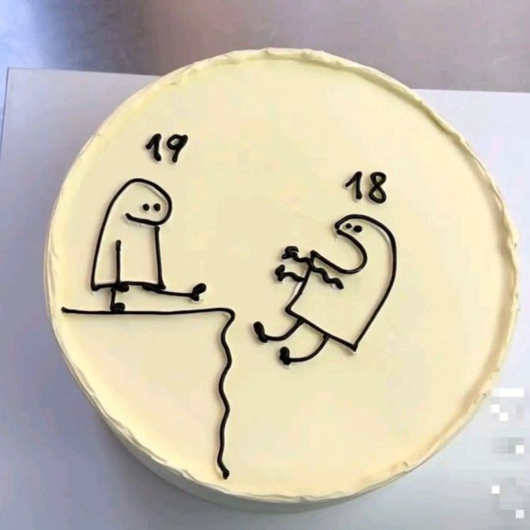 Birthday Level Up Transition Customized Cake