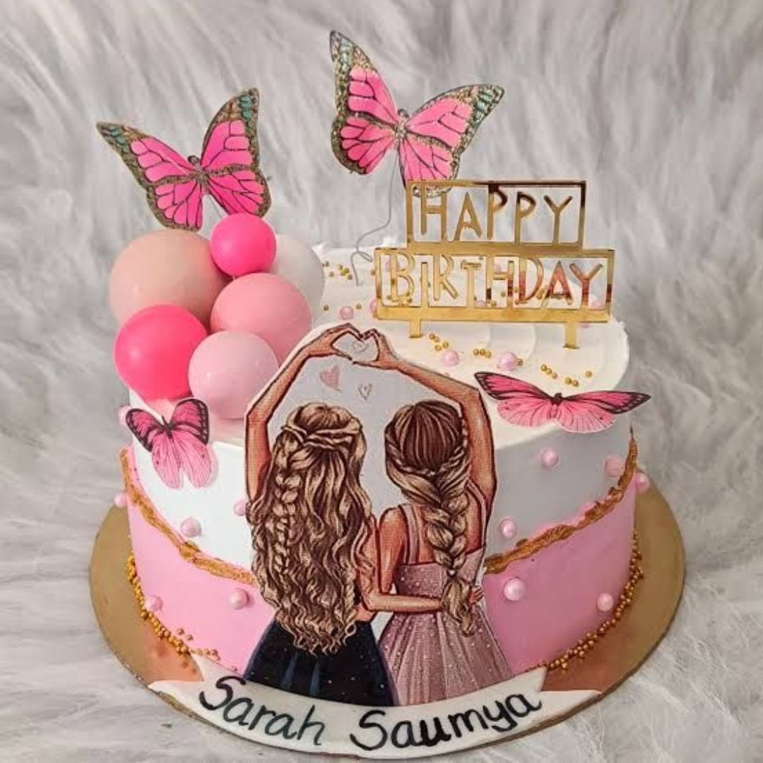 Butterfly-Themed Strawberry Cakes