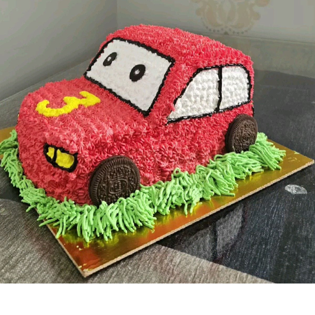 Red Racing Car Birthday Cake