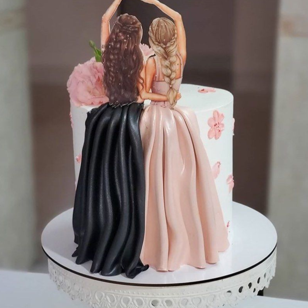 Best friends Birthday Vanilla Cake