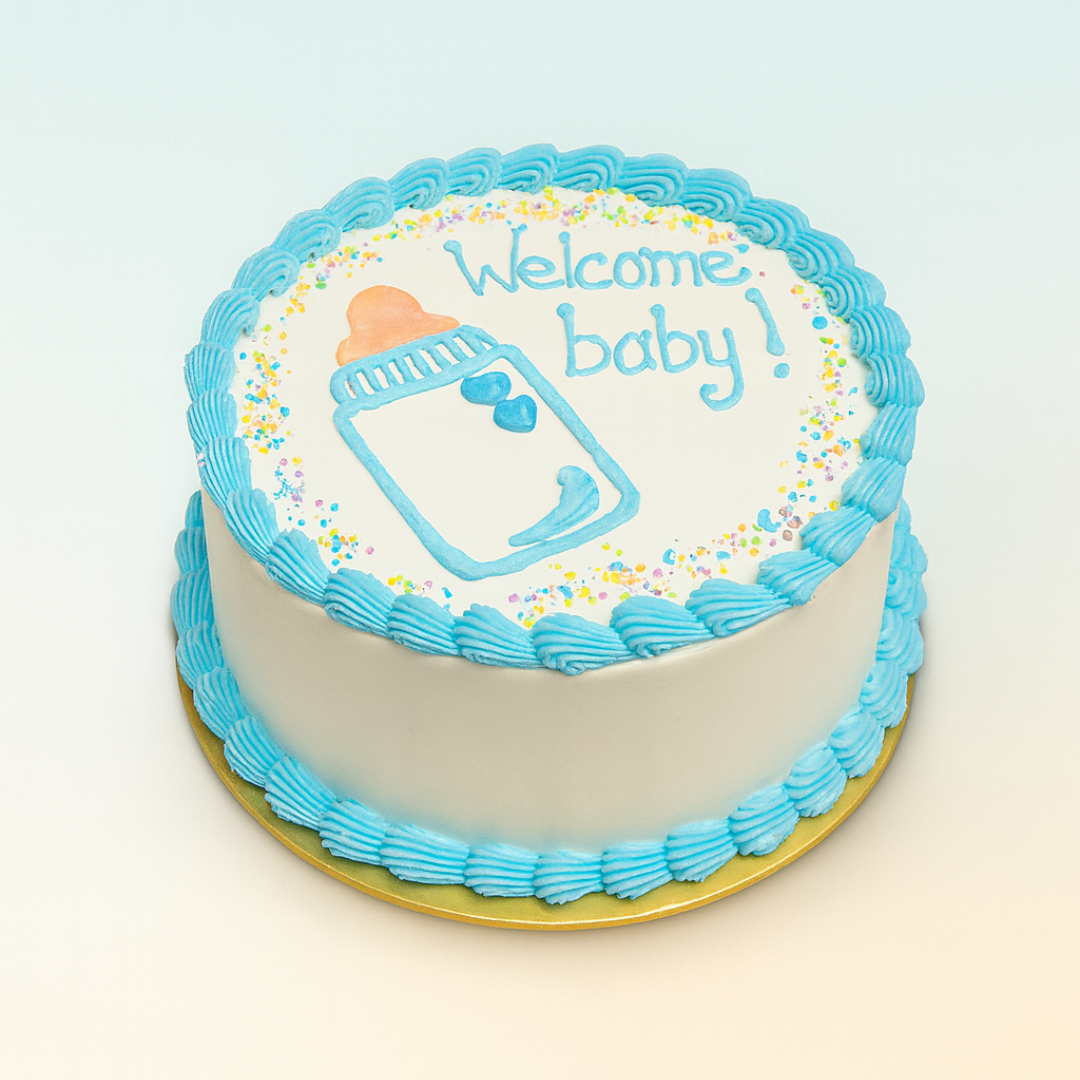 Welcome Baby Celebration Vanilla Cake
