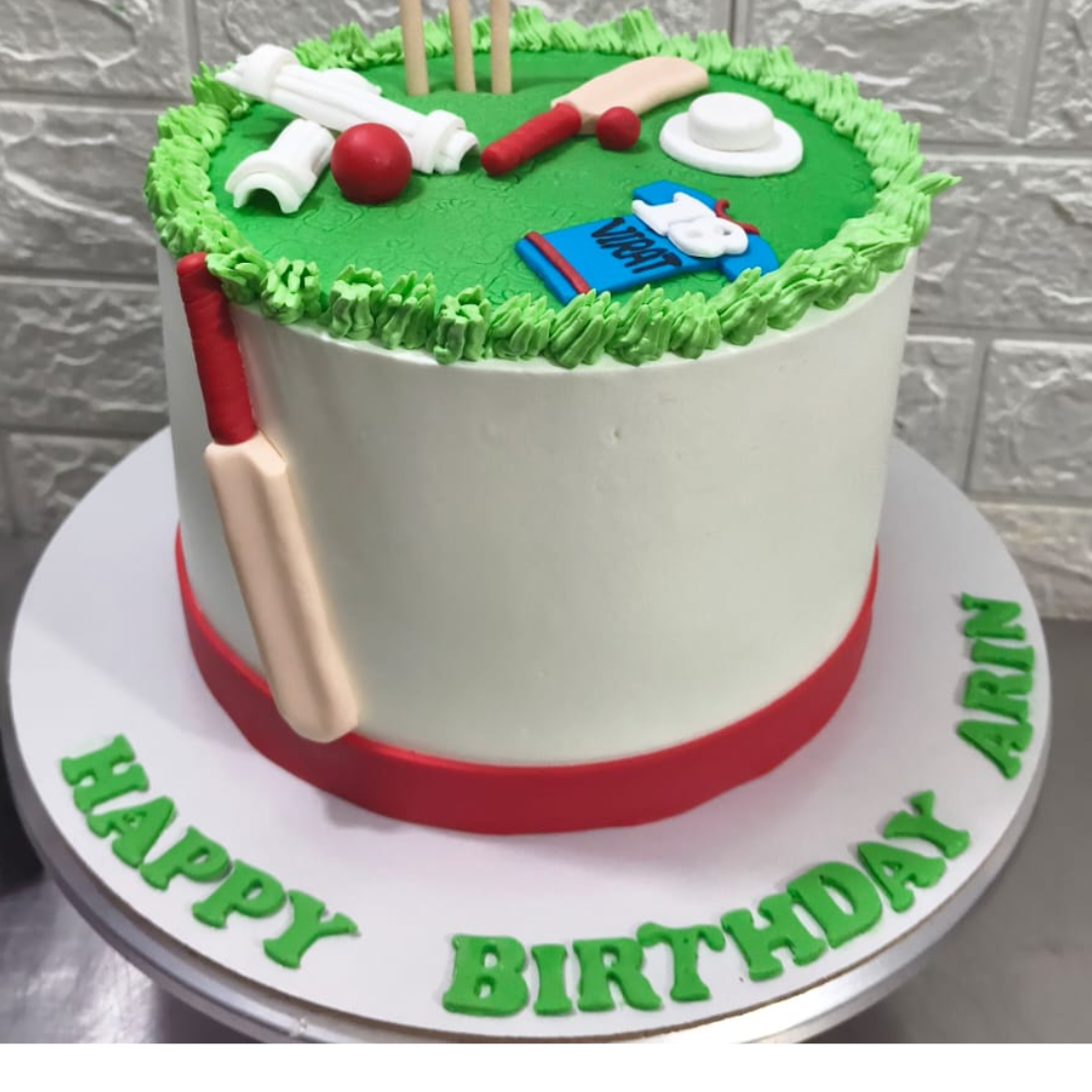 Cricket Birthday Celebration Vanilla Cake