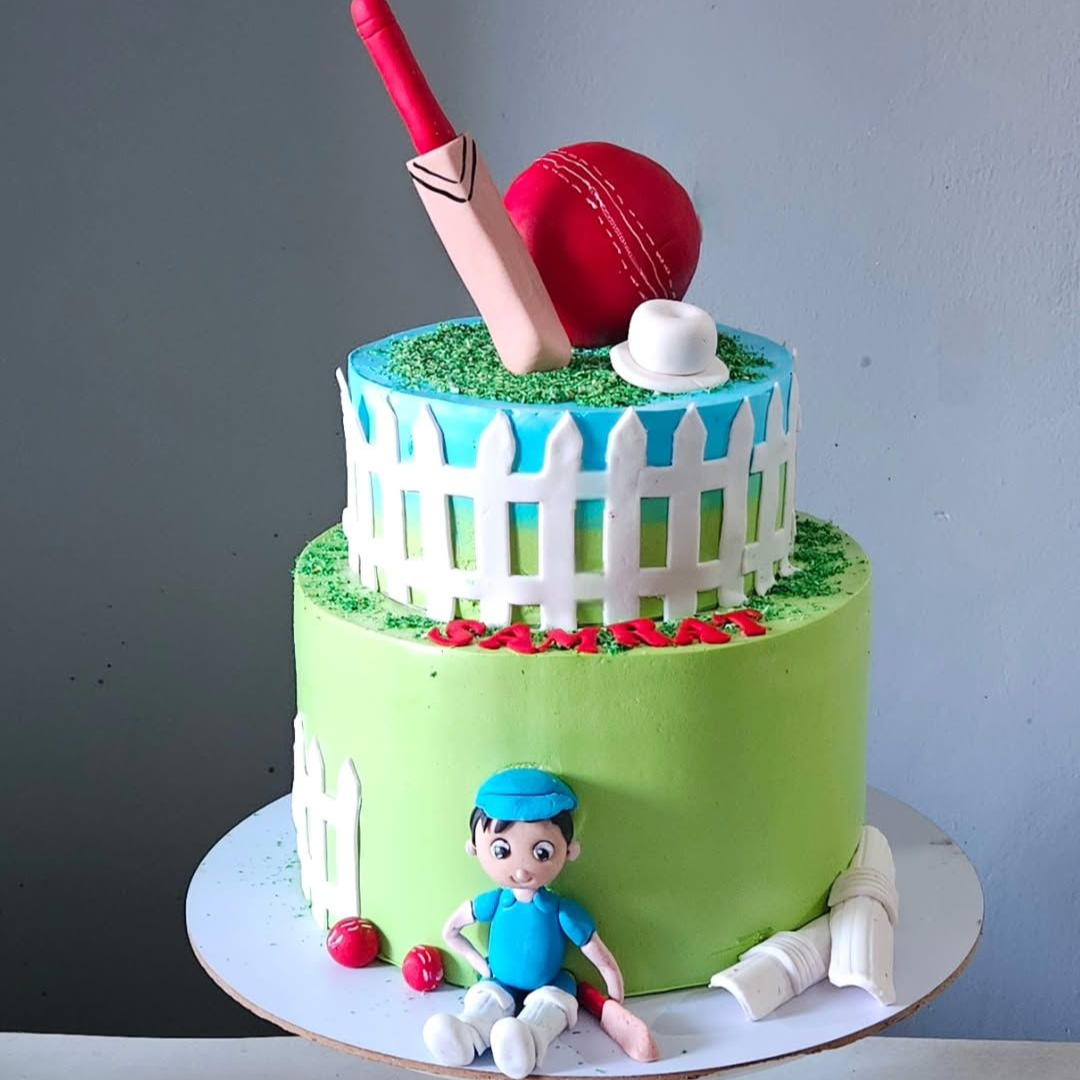 Cricket Stadium Birthday Fortnite Cake