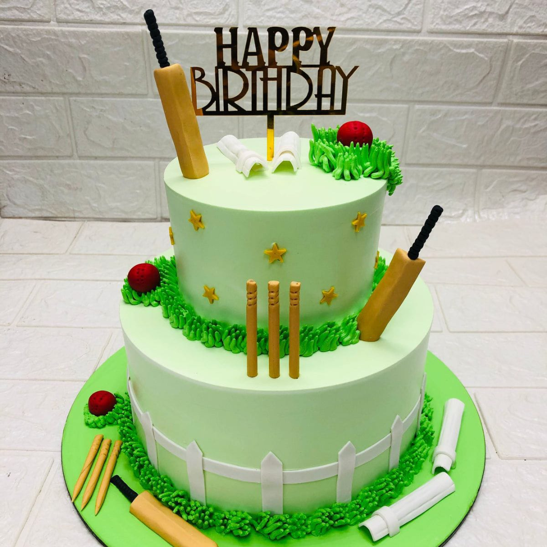 Two-Tier Cricket Celebration Fortnite Cake