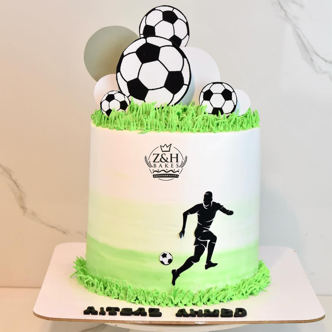 Soccer Field Celebration Fortnite Cake