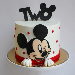 Mickey Mouse Wink Birthday Cake