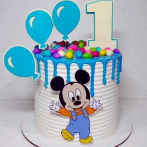 Baby Mickey Birthday Cake