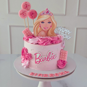 Barbie Princess Pink Birthday Cake