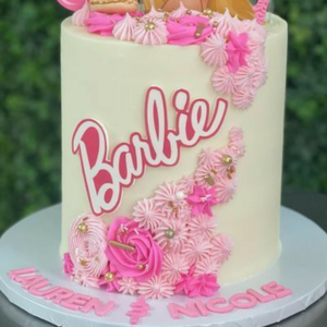 Elegant Barbie Glamour Birthday Cake