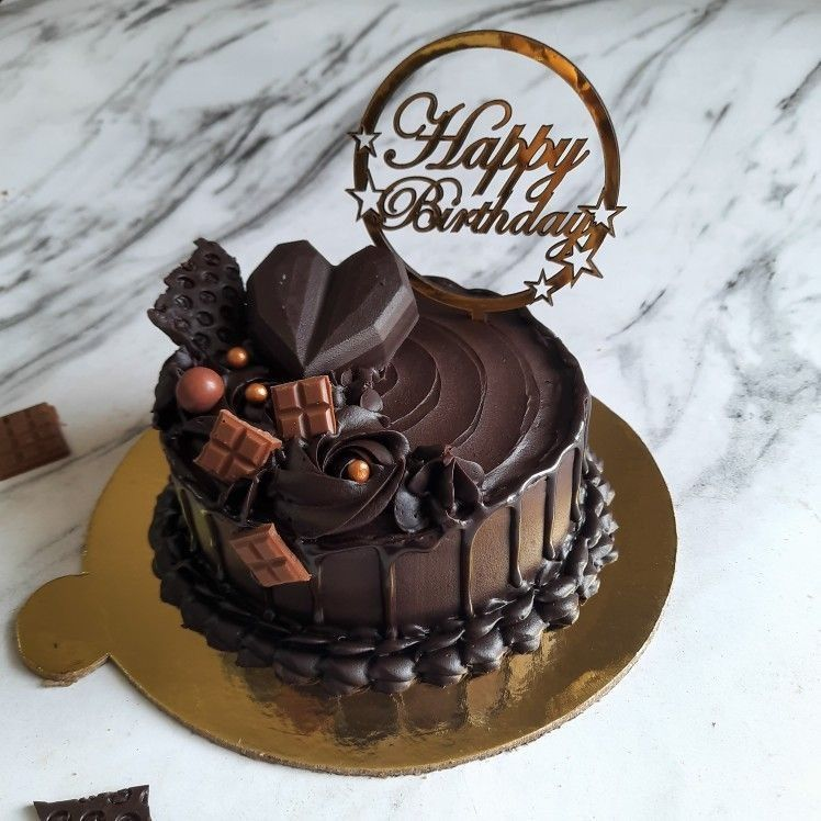 Choco Luxe Drip Birthday Cake